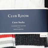 Club Room Men's 8 Pack Pairs Athletic Sporty Crew Socks