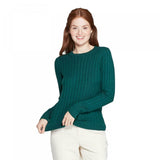 A New Day Women's Ribbed Cuff Crewneck Pullover Sweater