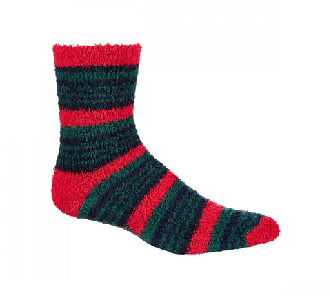 Club Room Mens Cozy Holiday Stripe Crew Socks