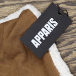 Apparis Ziggy Faux Shearling Wrap Scarf & Gloves Bundle Brown / White One Size