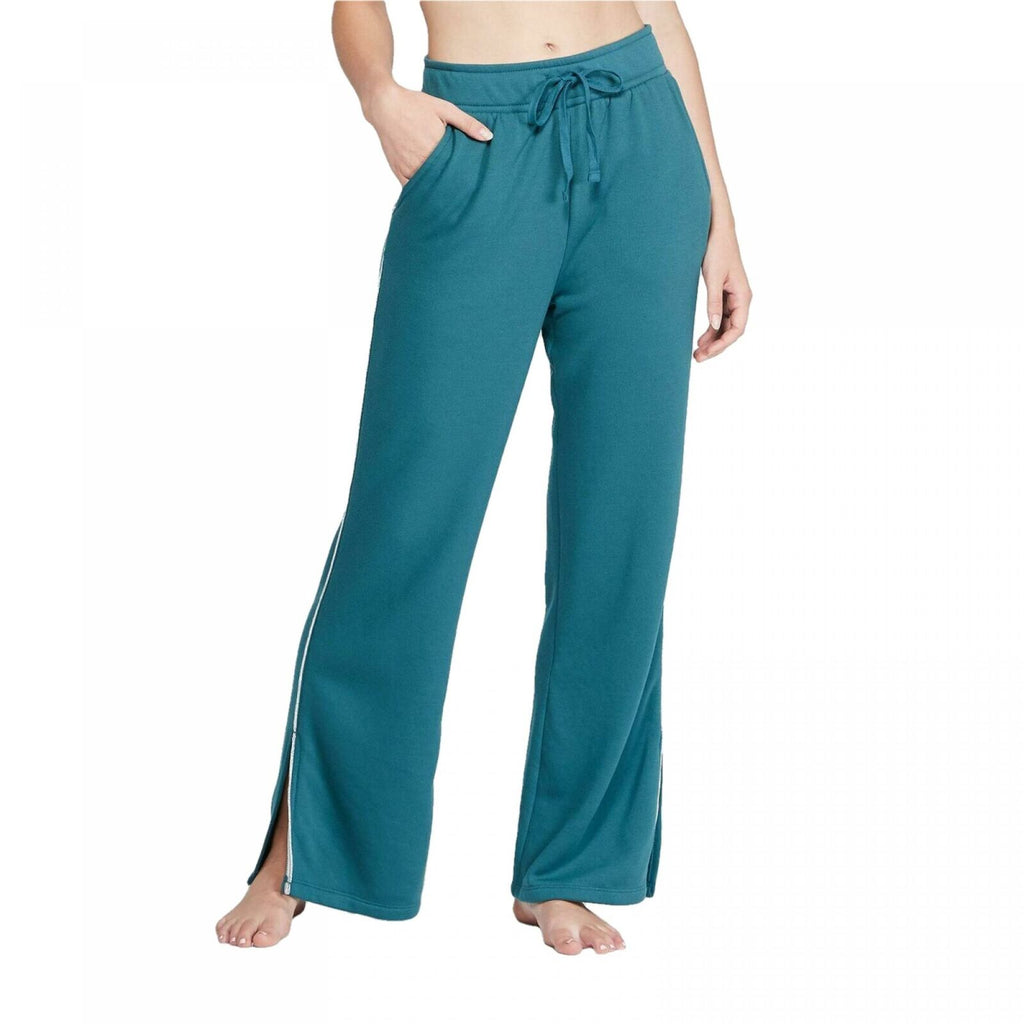Colsie Women's Fleece Wide Leg Lounge Pant With Side Slit – Biggybargains