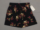 A New Day Women's Floral Print 4-Inch Crepe Shorts