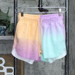 Wild Fable High-Rise Dolphin Shorts Purple Ombre XS